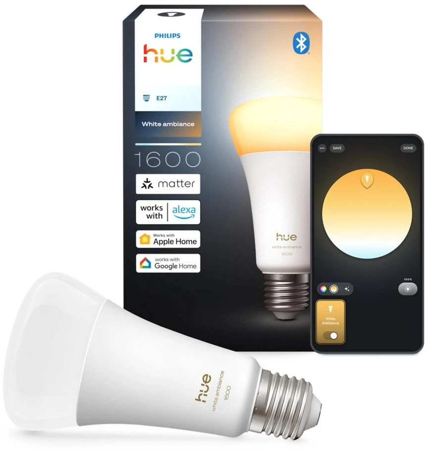 „Philips Hue“ WA 1600 A67 1P EU | E27 | 11,8 W | Baltos ir spalvotos šviesos | „Bluetooth“ ir „Zigbee“
