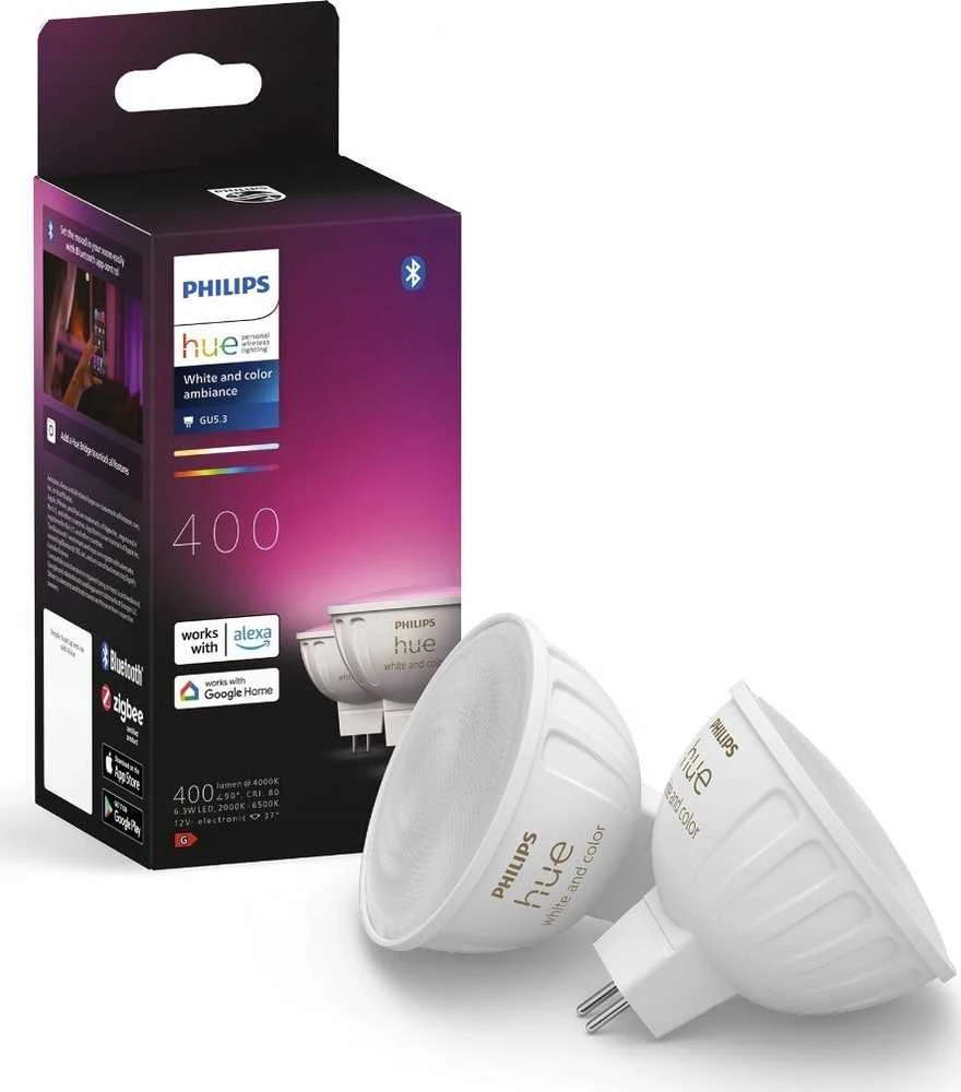 Philips Hue WCA 6.3W 12V MR16, 2vnt | GU5.3