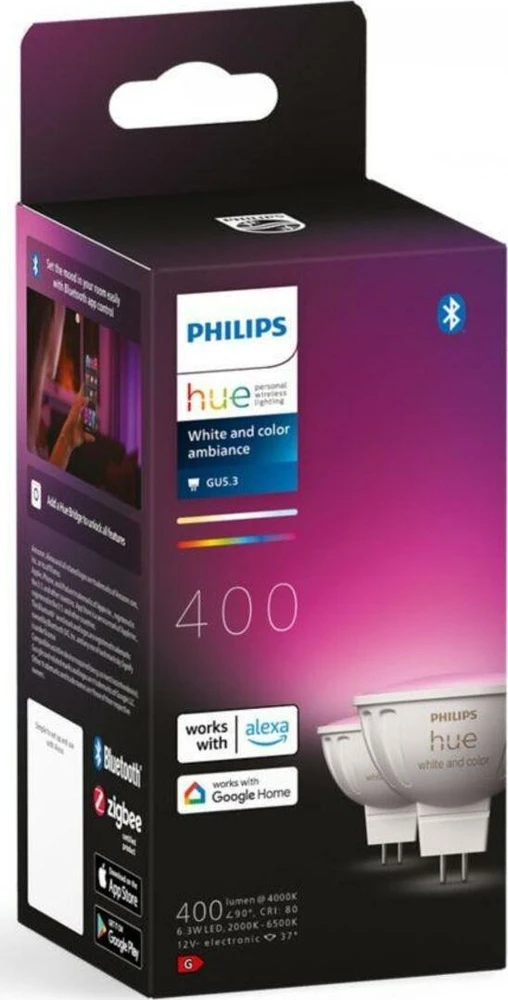 Philips Hue WCA 6.3W 12V MR16, 2vnt | GU5.3