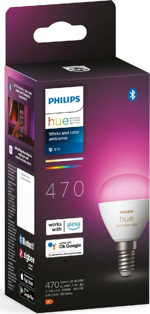 Philips Hue Baltas & Color Ambiance Luster 1er