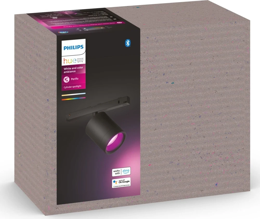 Philips Hue Perifo cilindrinis prožektorius juodas