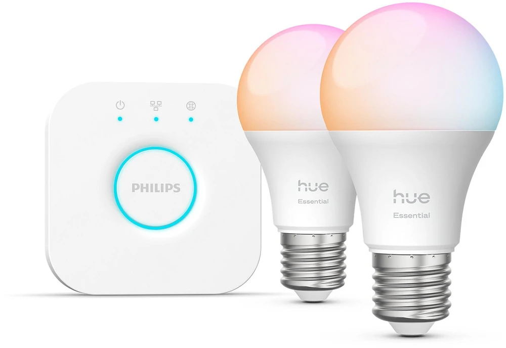 „Philips Hue E WCA 806 A60 E27“ 2 rinkiniai EU | E27 | 8 W | 16 milijonų spalvų, Baltos ir spalvotos šviesos