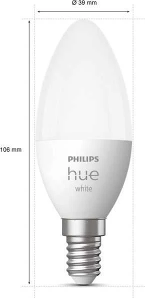 „Philips Hue Baltas“ žvakė E14 5,5 W 2700 K „Zigbee“ su „Bluetooth“