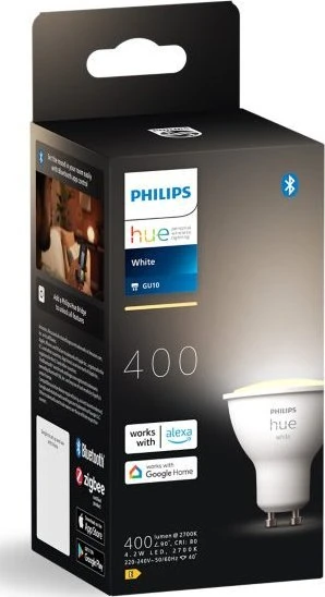 Philips Hue Smart Spotlight | GU10 | 4,2 W | Minkštos šiltos baltos