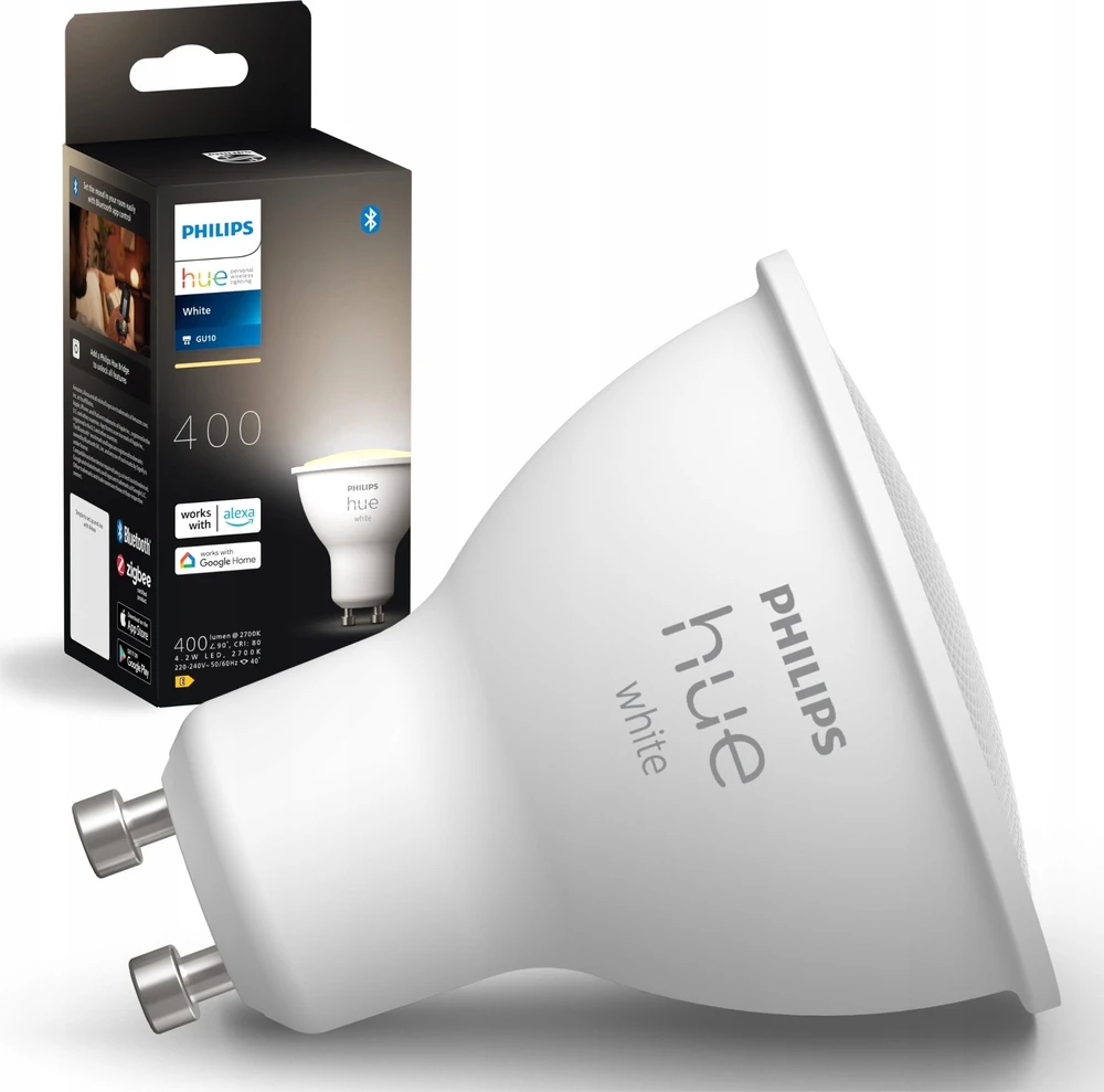 Philips Hue Smart Spotlight | GU10 | 4,2 W | Minkštos šiltos baltos