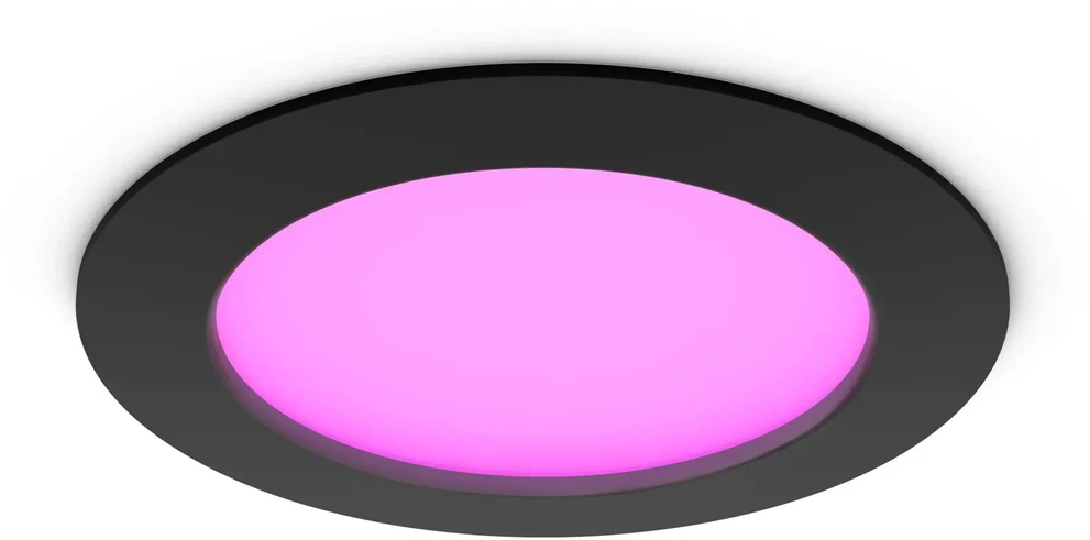 Philips Hue Slim Downlight LED Einbauleuchte juodas