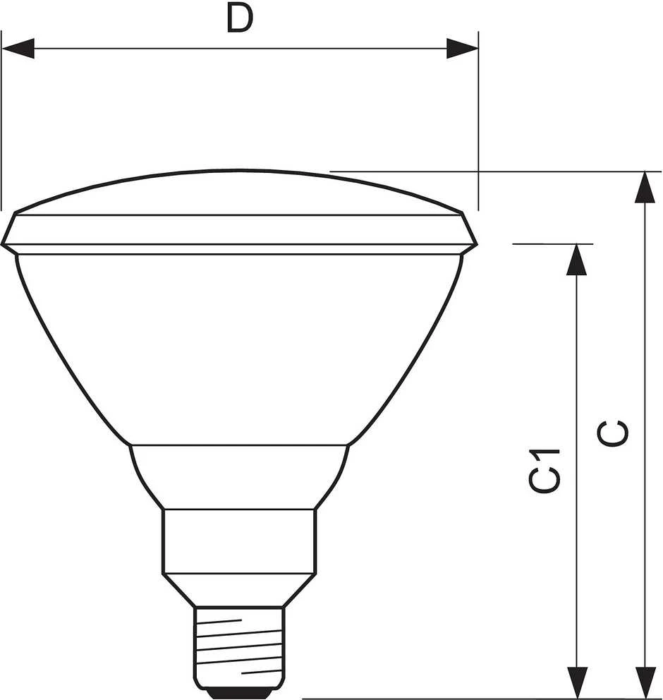 „Philips“ infraraudonųjų spindulių šildytuvas PAR38 IR 230V 150W E27 (871150012887415)