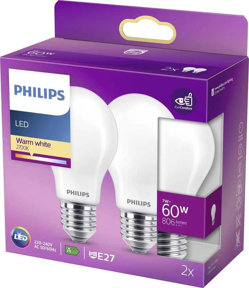 Philips LEDClassic 60W A60 E27 WW ND RF2SRT6 lemputė