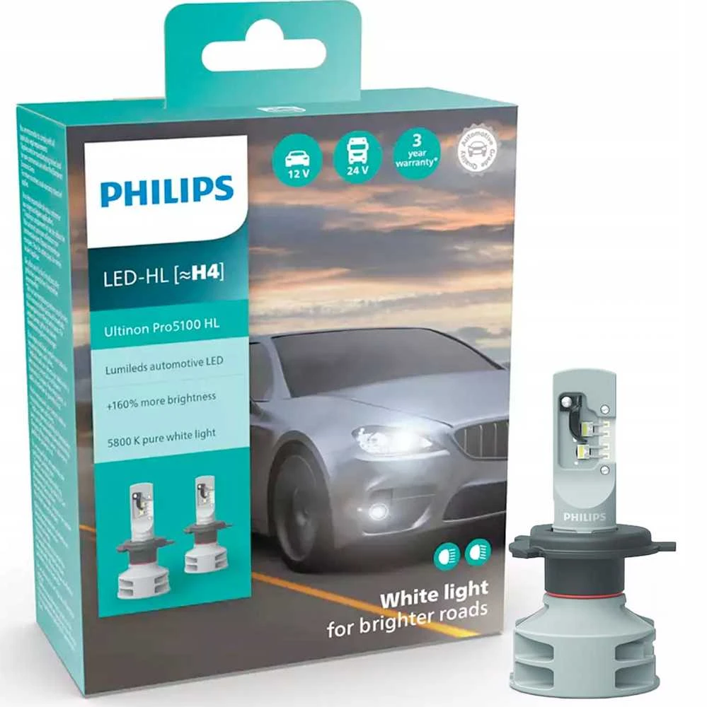 Philips H4 LED lemputė su pakuote