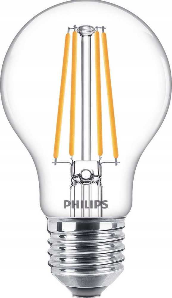 „Philips“ LED lempos E27, 3 vnt., 75 W, 2700 K, su gijomis