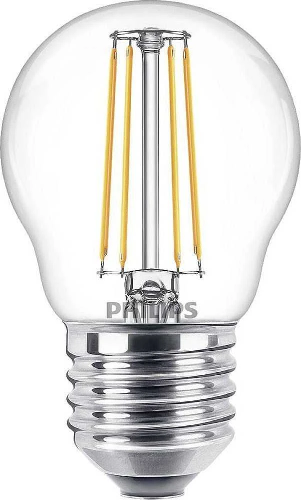 LED lemputė PHILIPS, P45, E27, 4,3 W, 470 lm, 2700 K