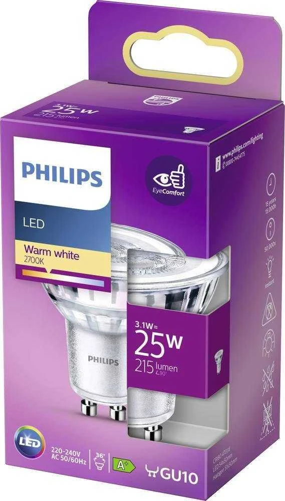 PHILIPS žárovka LED classic 25W GU10 WW 36D ND SRT4