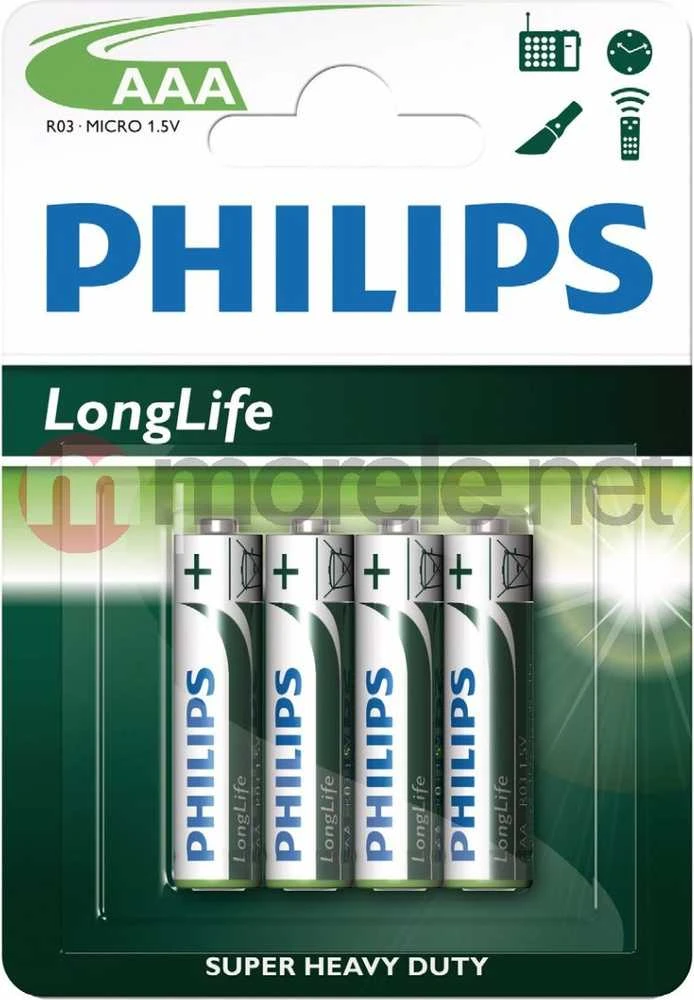 Philips LongLife baterija R03L4B/10