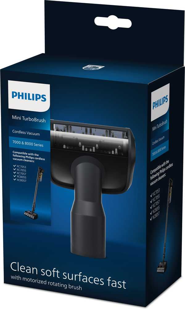 „Philips“ mini turbošepetys XV1684/01, suderinamas su: XC7053, XC7055, XC7057, XC8055, XC8057