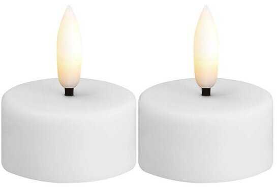 Philips Moods & More MM LED žvakutė, tipo tealight, plastikas, balta, 2 vnt., 39x20 mm
