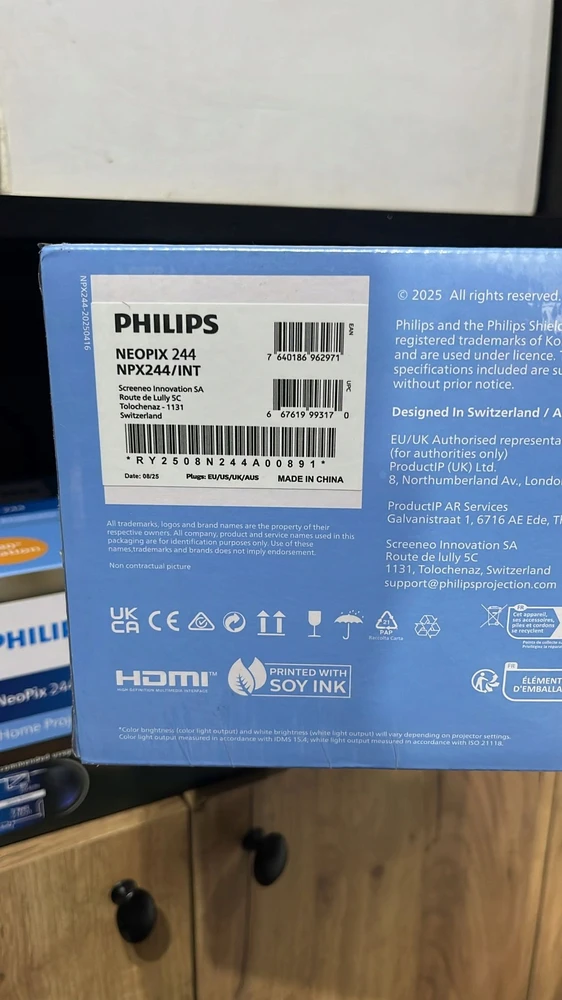 Projektorius „Philips“ | „NeoPix 244“ | „Full HD“ (1920 x 1080) | 250 ANSI liumenų | „Wi-Fi“