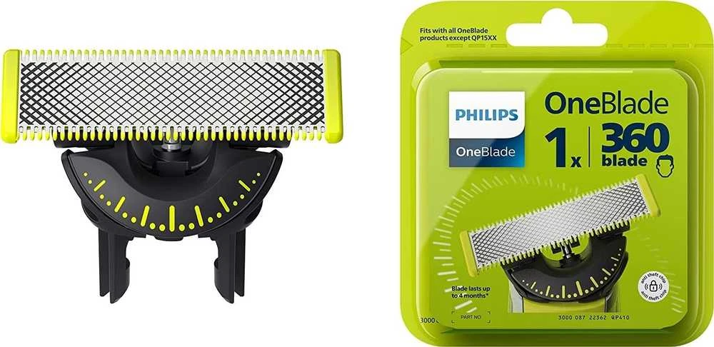 Philips | OneBlade Replacement blade | QP410/50 | Juodas/Žalias