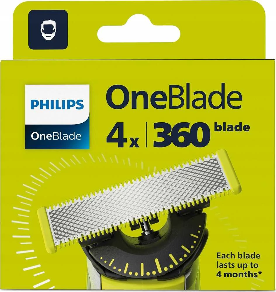 Philips OneBlade 360 keičiamų peiliukų rinkinys QP440/50