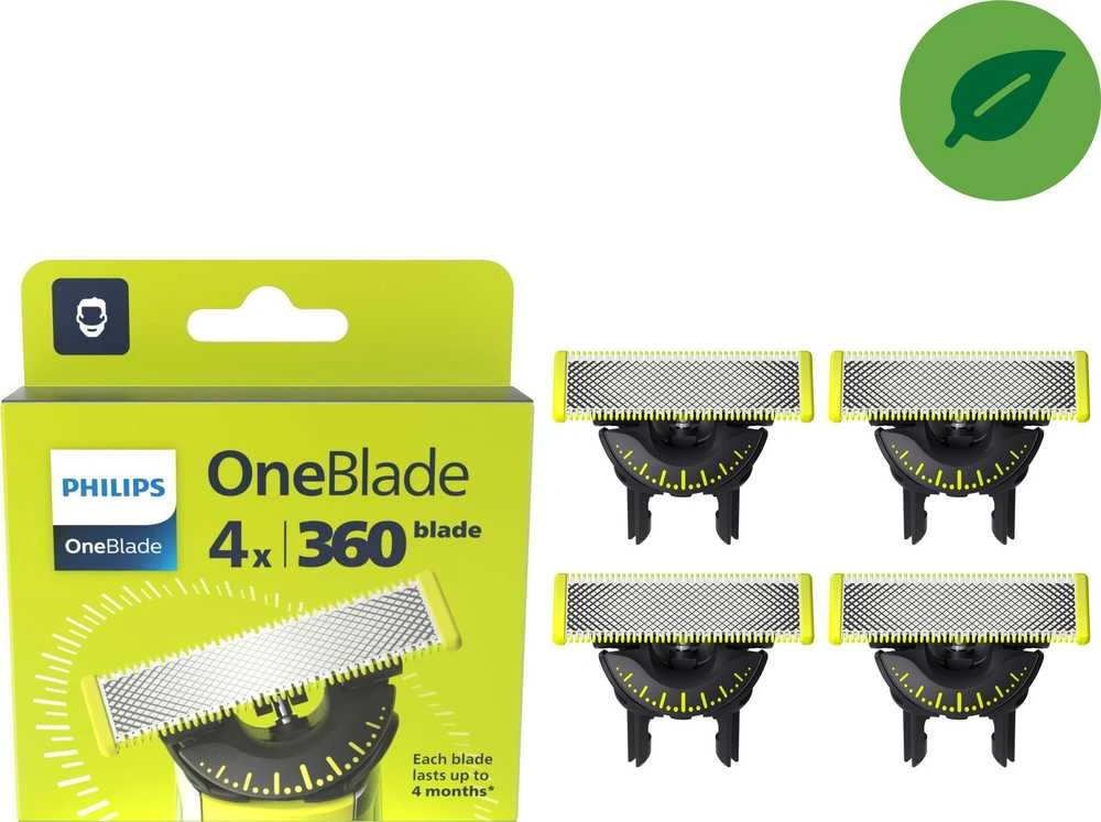 Philips OneBlade 360 keičiamų peiliukų rinkinys QP440/50