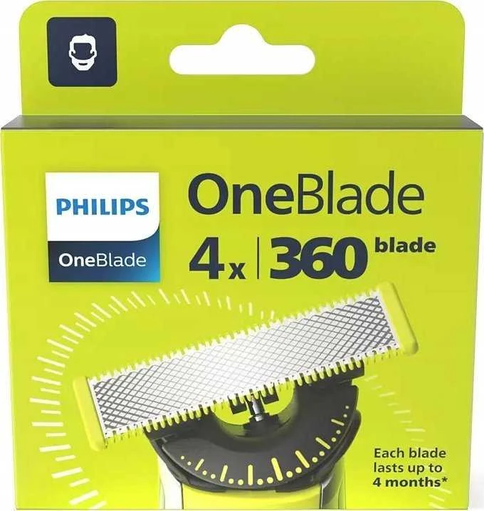 Philips OneBlade 360 keičiamų peiliukų rinkinys QP440/50