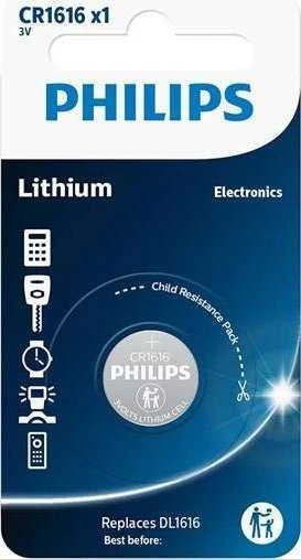 Baterija Philips CR1616 Lithium 3 V (16,0 x 1,6)