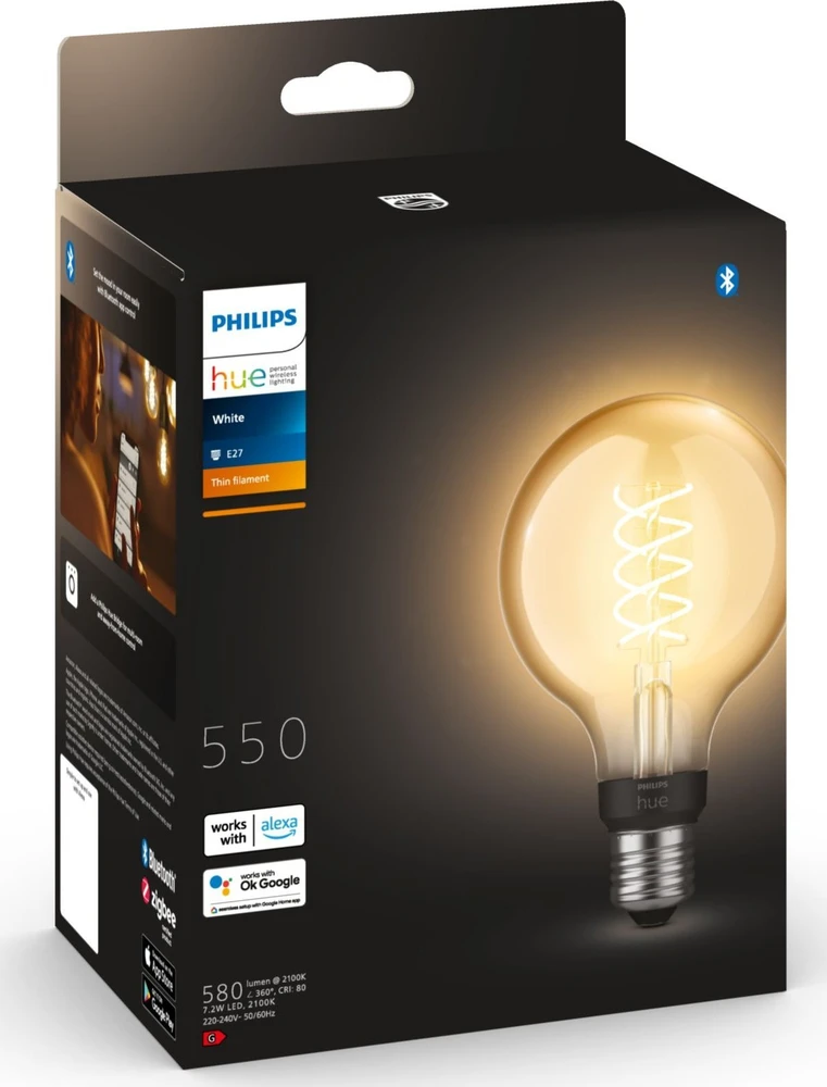 Philips PHILIPS Hue Baltas Filament Globe 7W E27 G93 DIM