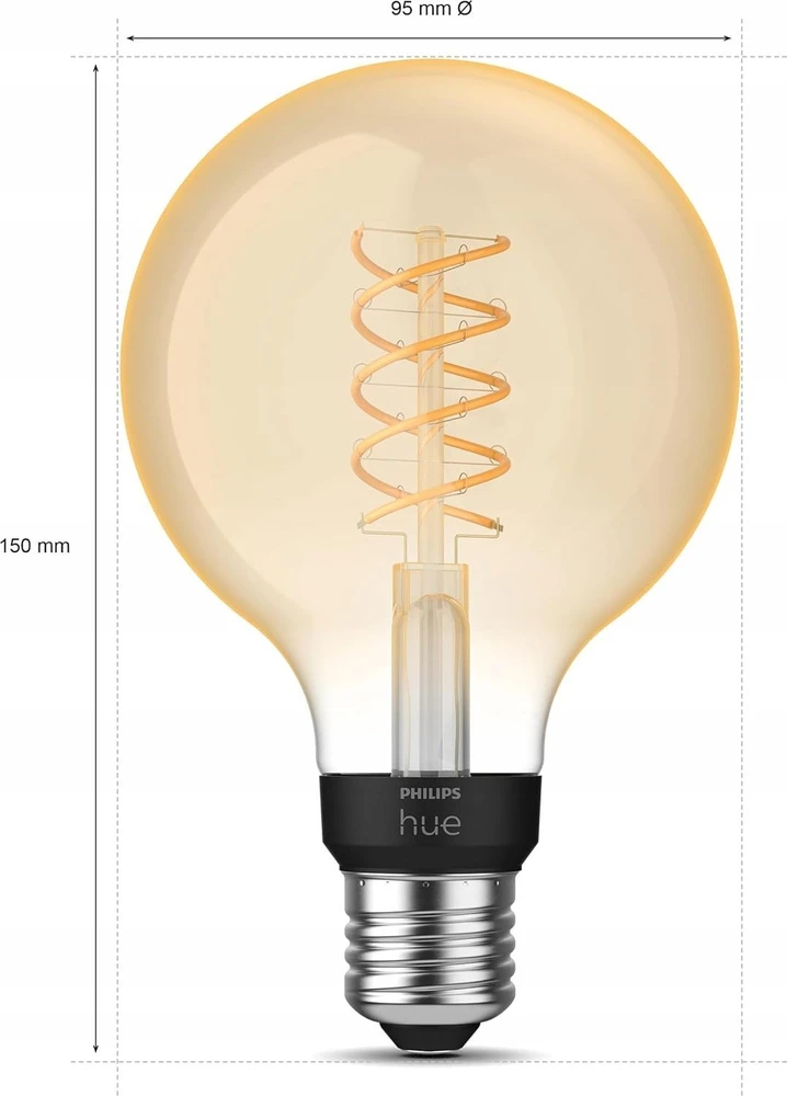 Philips PHILIPS Hue Baltas Filament Globe 7W E27 G93 DIM