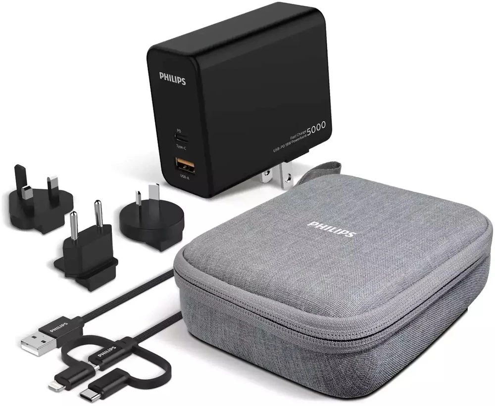 Philips PHILIPS kelioninis adapteris su išorine baterija 5000mAh