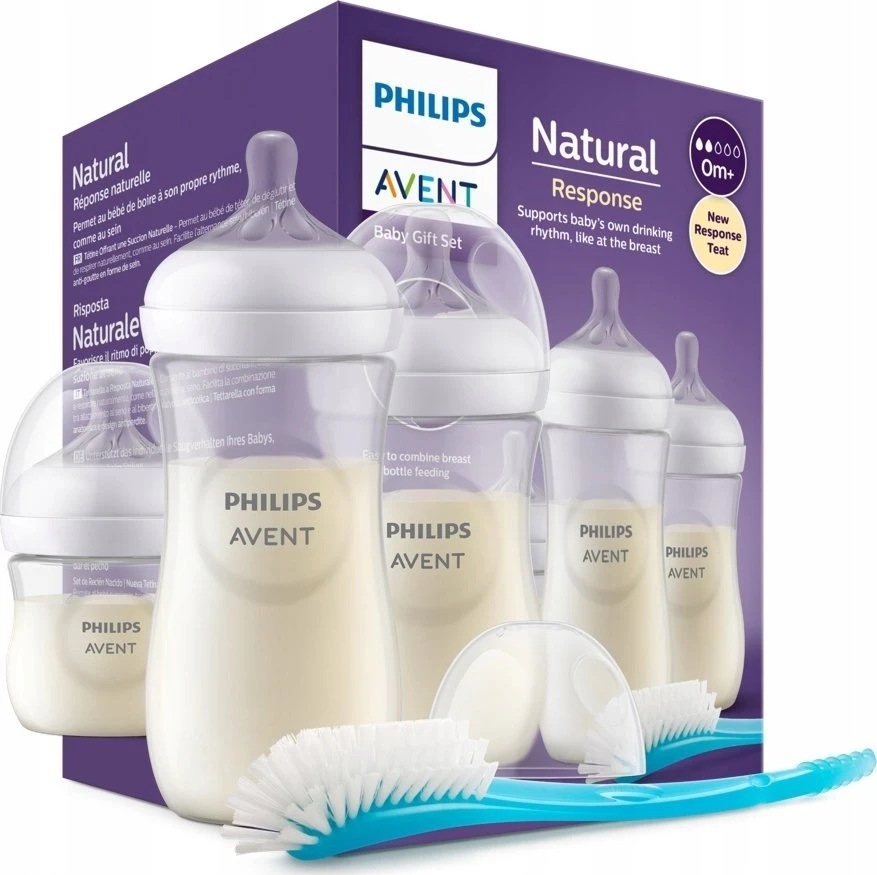 Philips Avent buteliukų rinkinys su šepetėliu