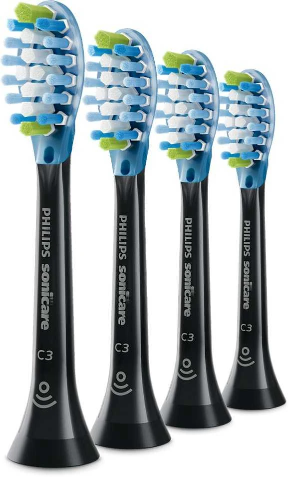 4 dalių šepetėlių galvučių pakuotė Philips Sonicare Premium Plaque Defence HX9044/88