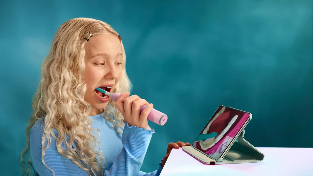 Dantų šepetėlis Šepetėlis Philips Sonicare For Kids Smart HX6600/41 Różowa