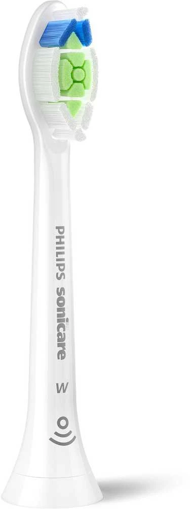 2 dalių šepetėlių galvučių pakuotė Philips Sonicare Optimal White, Baltos spalvos HX6062/87