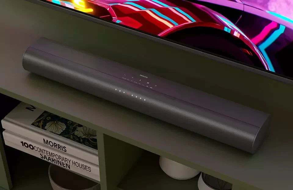 Namų kino sistema „Philips TAB6100/10“, 2.1 kanalai, 80 W, DTS Virtual:X, DTS:X, Dolby Atmos, Dolby Digital Plus, Dolby MAT, Filmas, Muzika, Sportas, 200 W, 6 O