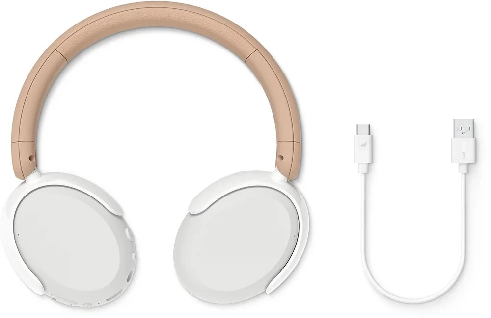 Vaikiškos belaidės ausinės Philips TAK5500RT/00, Gintaro ir baltos spalvos