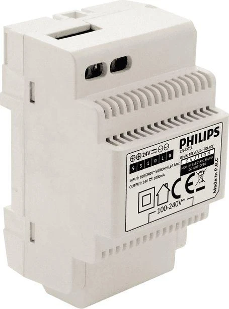 Orno „Philips WelcomeEye Power“ modulinis transformatorius vaizdo domofonų sistemoms, 230 V AC / 24 V DC, lengvai ir greitai montuojamas ant paviršiaus,