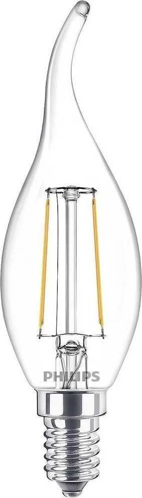 LED lemputė PHILIPS, B35, E14, 2 W, 250 lm, 2700 K