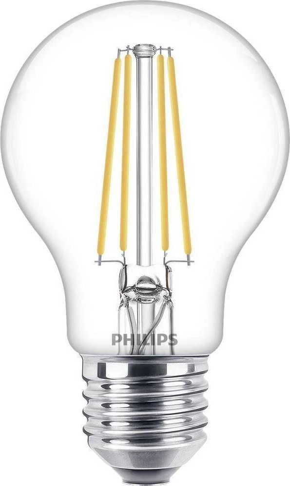 Philips Lemputės LED FILAMENTINĖ 7W E27 A60 827 806LM 3VNT