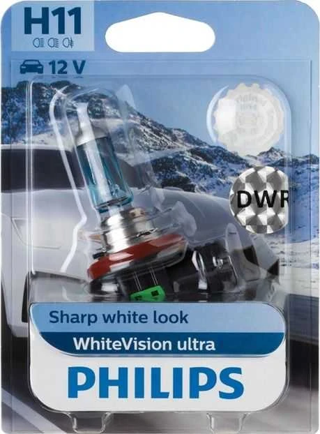 Philips Lemputė 55W 12V PGJ19-2 H11 WhiteVisionUltra