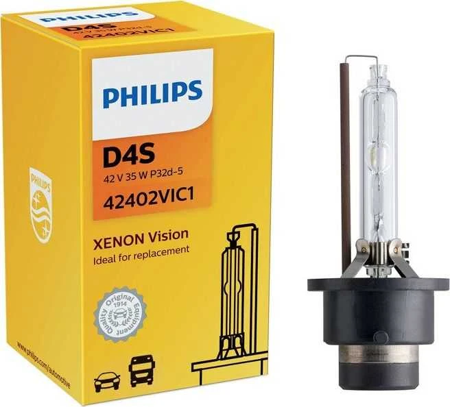 Philips D4S ksenono lemputė ir pakuotė