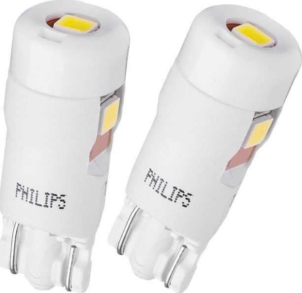 Philips Lempučių komplektas Ultinon Pro6000SI 0.9W 12V W2,1x9,5d W5W LED T10 K4000