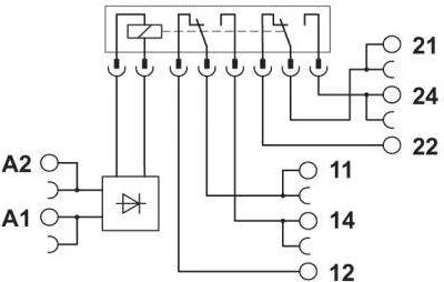 Phoenix Contact 2P 15A 24V DC PLC- RSC-24DC / 21-21 (2967060)