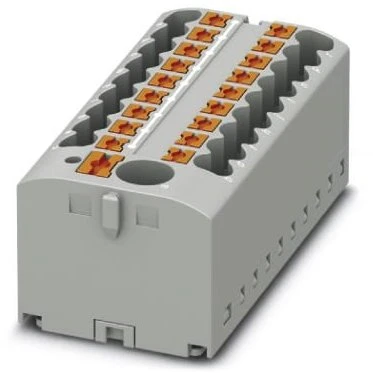 Phoenix Contact 3273374 Blok rozdzielczy PTFIX 6/18X2,5 GY, pilka złącze przemysłowe - 18 punktów przyłączeniowych o przekroju 2,5mm2