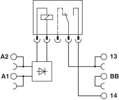 Phoenix Contact 6A 24V DC relės modulis 1Z PLC- RSC- 24DC / 1 / ACT (2966210)