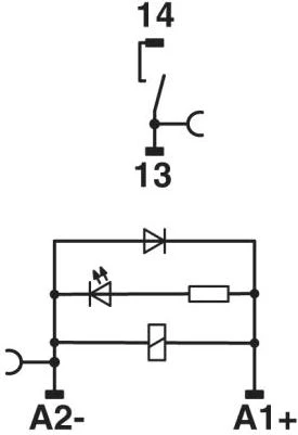 Phoenix Contact „Phoenix“ kontaktinės relės modulis 1Z 6A 24 V DC RIF-0-RPT-24DC/ 1 (2903361)