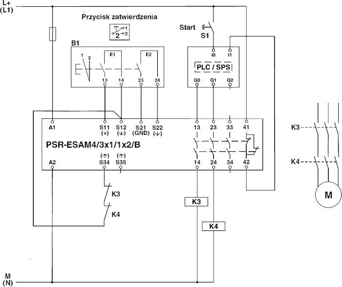 Phoenix Contact Saugos relė 24V AC/DC PSR-SCP-24UC/ESAM4/3X1/1X2/B (2900509)