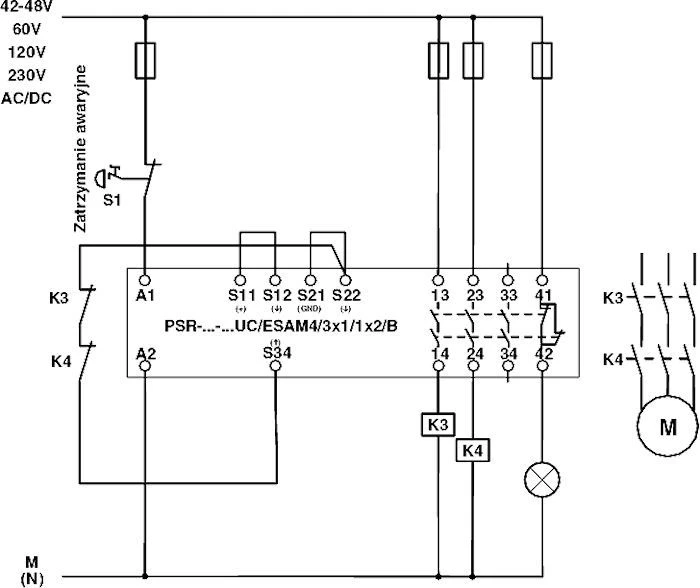 Phoenix Contact Saugos relė 3Z 1R 230V AC / DC avarinio sustojimo ir durų SIL3 PSR- SCP- 230UC / ESAM4 / 3X1 / 1X2 / (2901428)