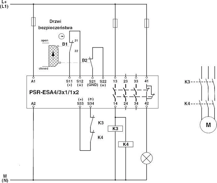 „Phoenix Contact“ saugos relė 3Z 1R 24V AC/DC avarinis sustabdymas ir durys SIL 3/4 PSR-SCP-24UC/ESA4/3X1/1X2/B (2963763)