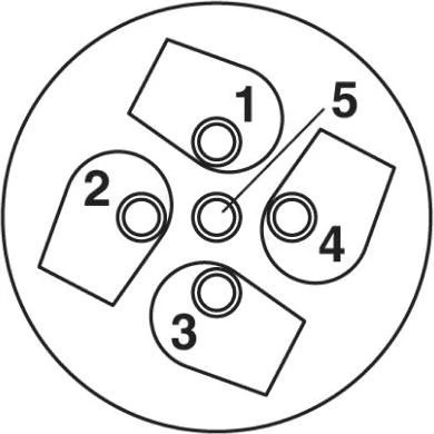 „Phoenix Contact“ jutiklio kištukinė jungtis, moteriška, kampinė M12 4 kontaktų Pg7 sandarinimo juosta, juoda SACC-M12FR-4CON-PG7-M (1681143)