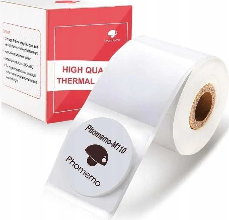 Phomemo Papier Przylepny Naklejki 200 Etykiet Okrągłych M110 M120 M200 M220 M221 / XY3030-200