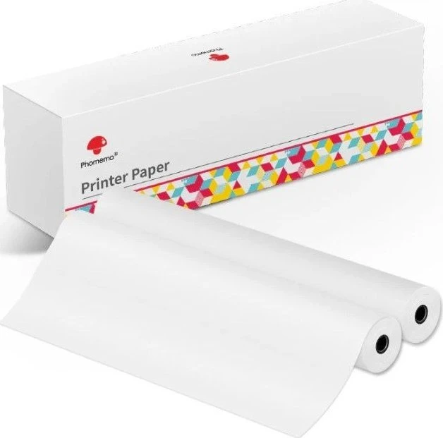 Phomemo Papier Termiczny Kartki Kasetė 2 Rolka Riedučiai Letter 216mm do Phomemo M832 / Q22-RMSG10-LTRM8